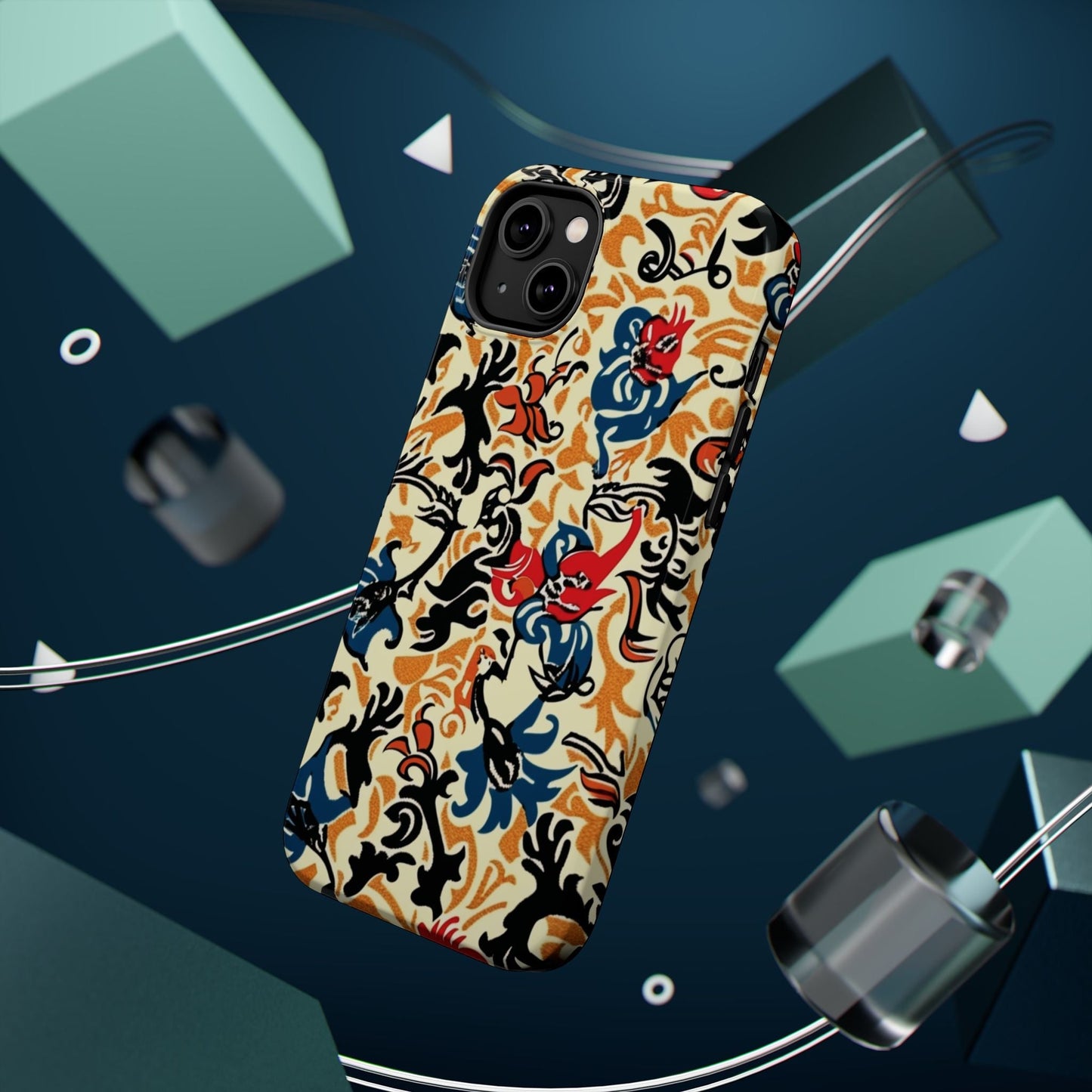 Floral Tattoo - Style Magnetic Phone Case — Impact - Resistant - DIGITAL X