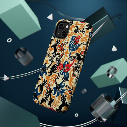 Floral Tattoo - Style Magnetic Phone Case — Impact - Resistant - DIGITAL X