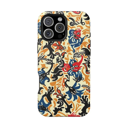 Floral Tattoo - Style Magnetic Phone Case — Impact - Resistant - DIGITAL X