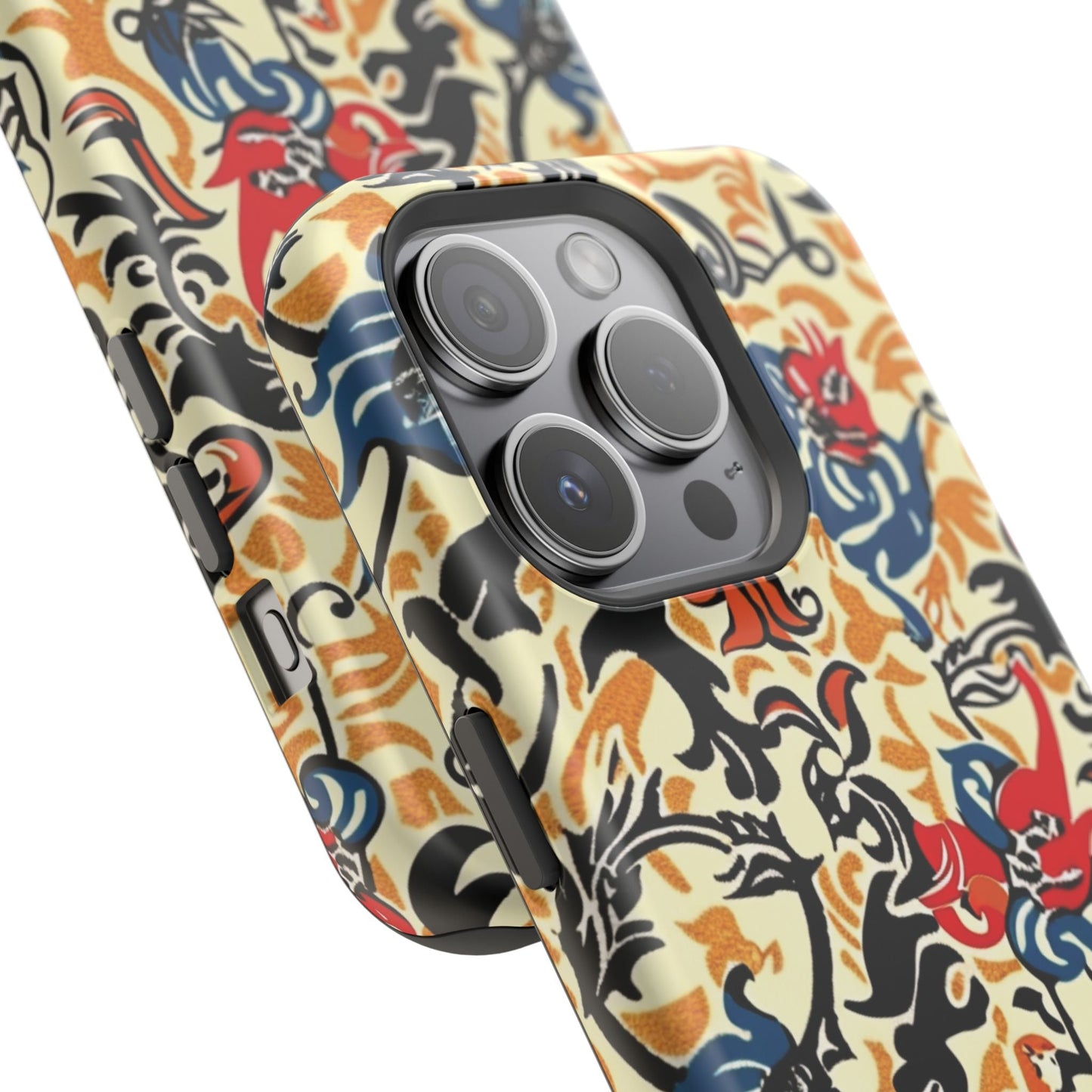 Floral Tattoo - Style Magnetic Phone Case — Impact - Resistant - DIGITAL X