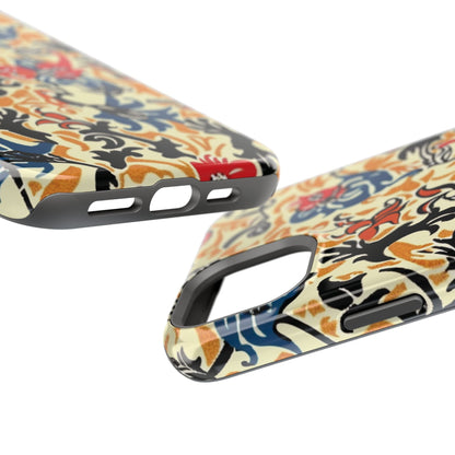 Floral Tattoo - Style Magnetic Phone Case — Impact - Resistant - DIGITAL X