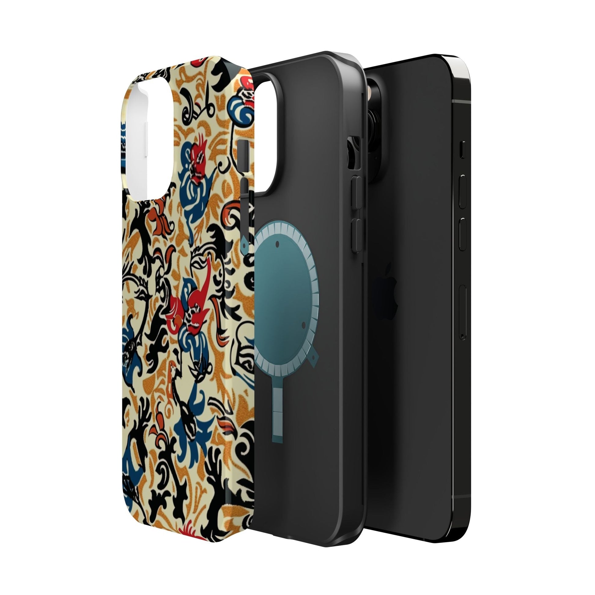 Floral Tattoo - Style Magnetic Phone Case — Impact - Resistant - DIGITAL X