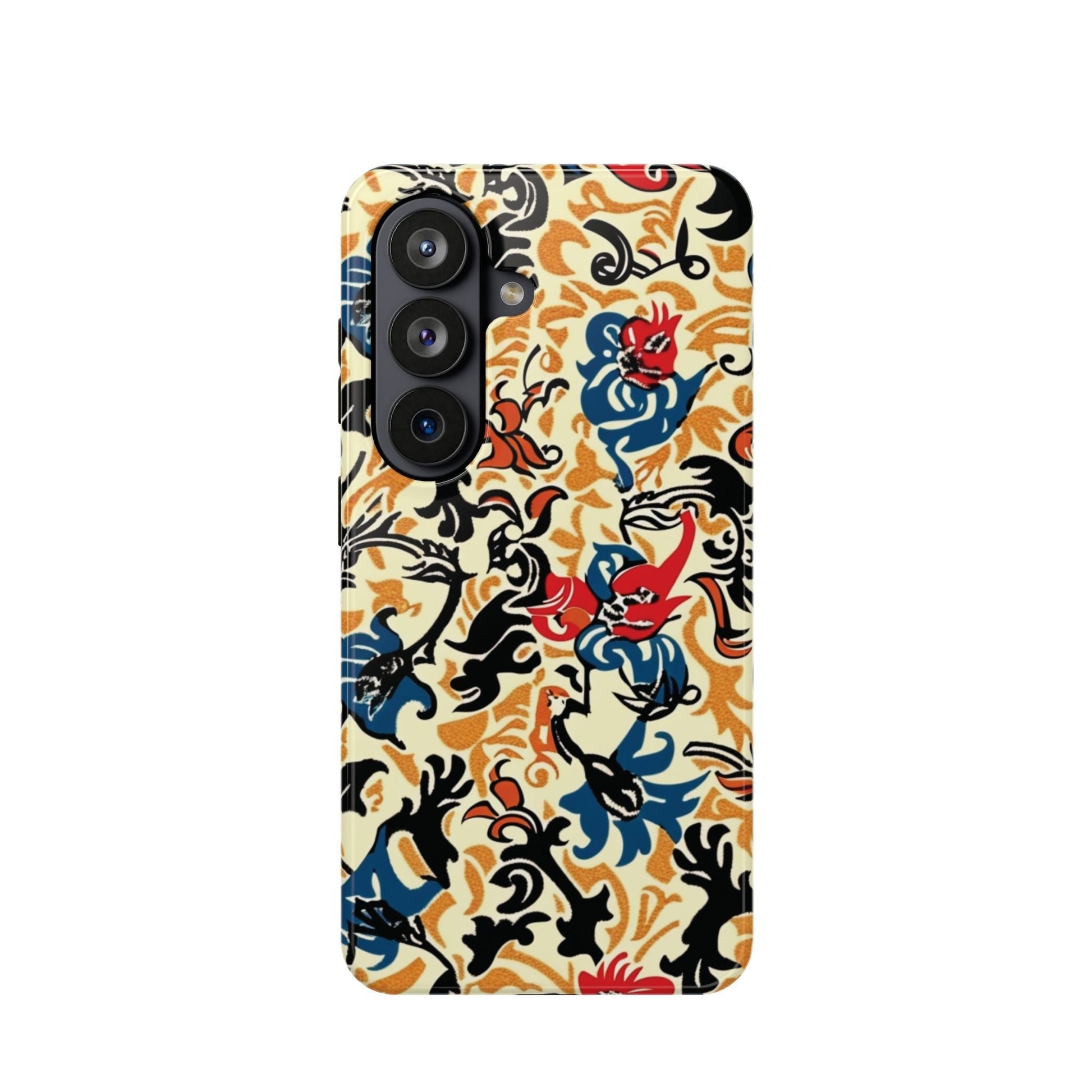 Floral Tattoo - Style Magnetic Phone Case — Impact - Resistant - DIGITAL X