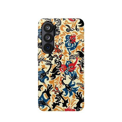 Floral Tattoo - Style Magnetic Phone Case — Impact - Resistant - DIGITAL X