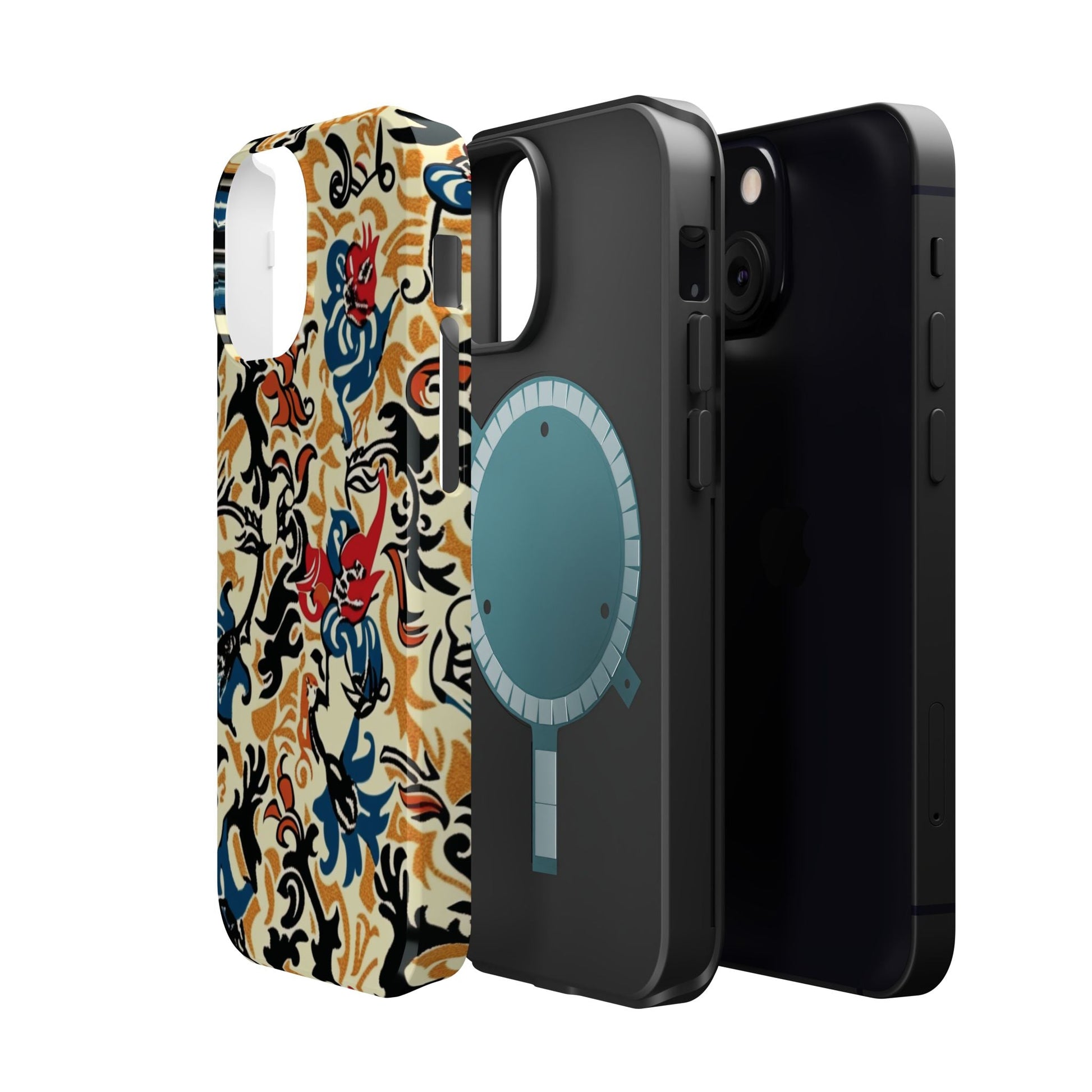 Floral Tattoo - Style Magnetic Phone Case — Impact - Resistant - DIGITAL X