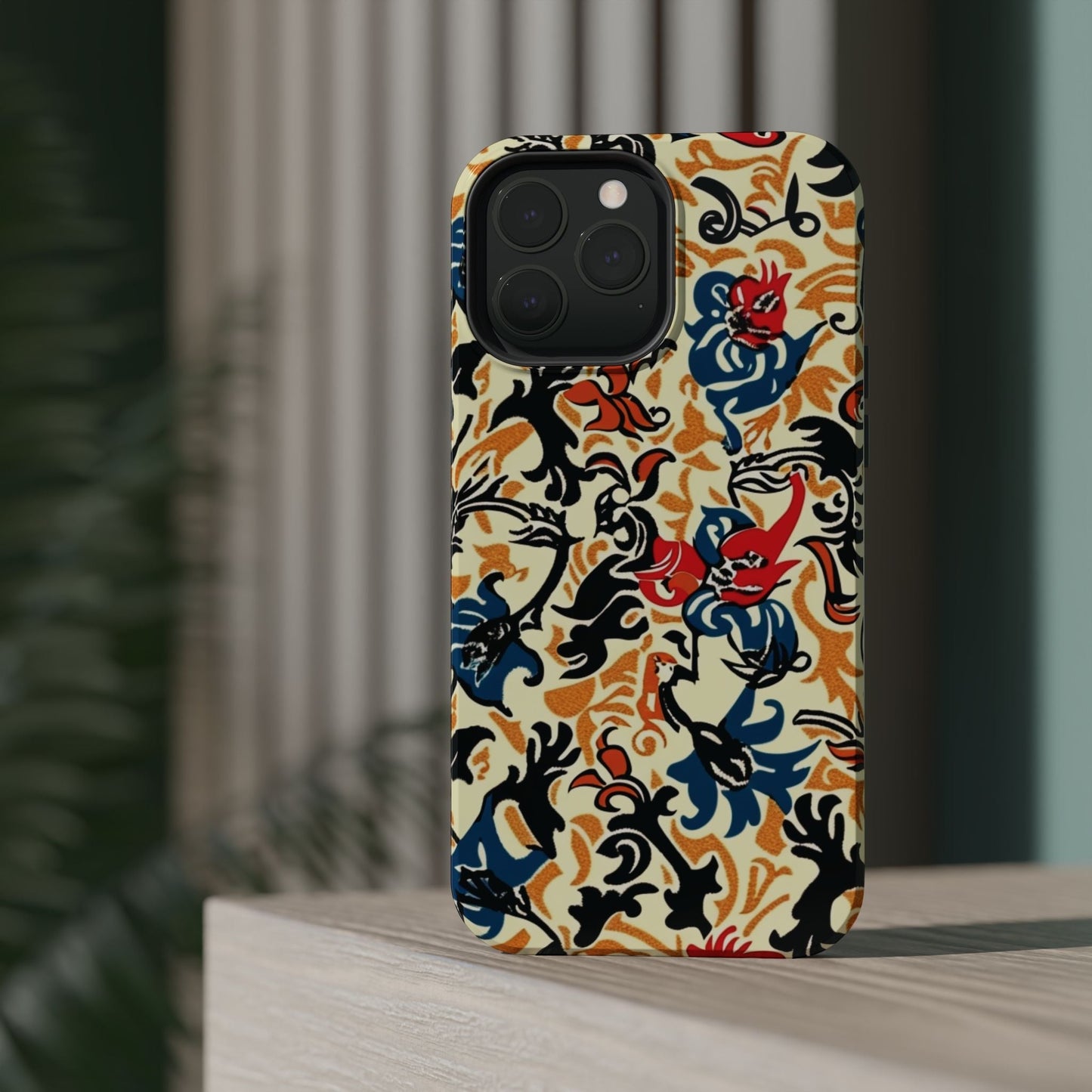 Floral Tattoo - Style Magnetic Phone Case — Impact - Resistant - DIGITAL X
