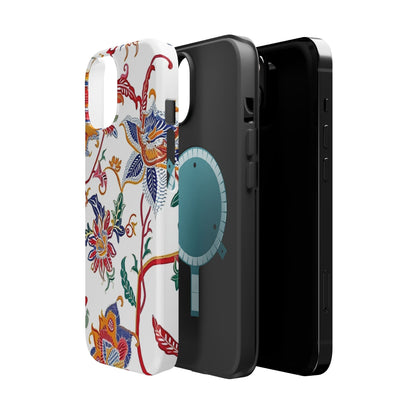 Floral Tile Magnetic Impact Phone Case - DIGITAL X