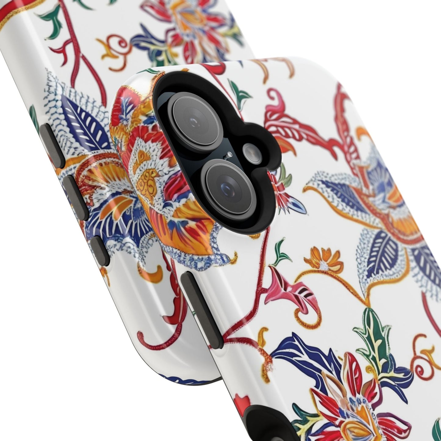 Floral Tile Magnetic Impact Phone Case - DIGITAL X