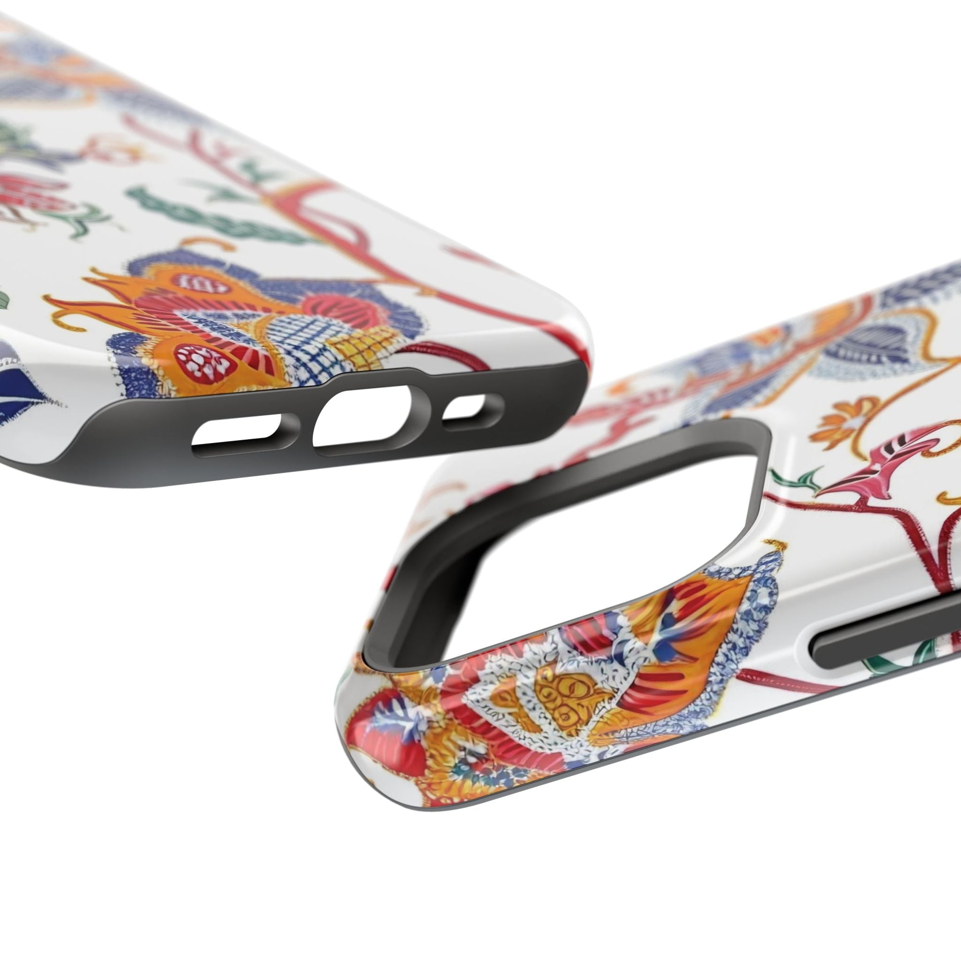 Floral Tile Magnetic Impact Phone Case - DIGITAL X