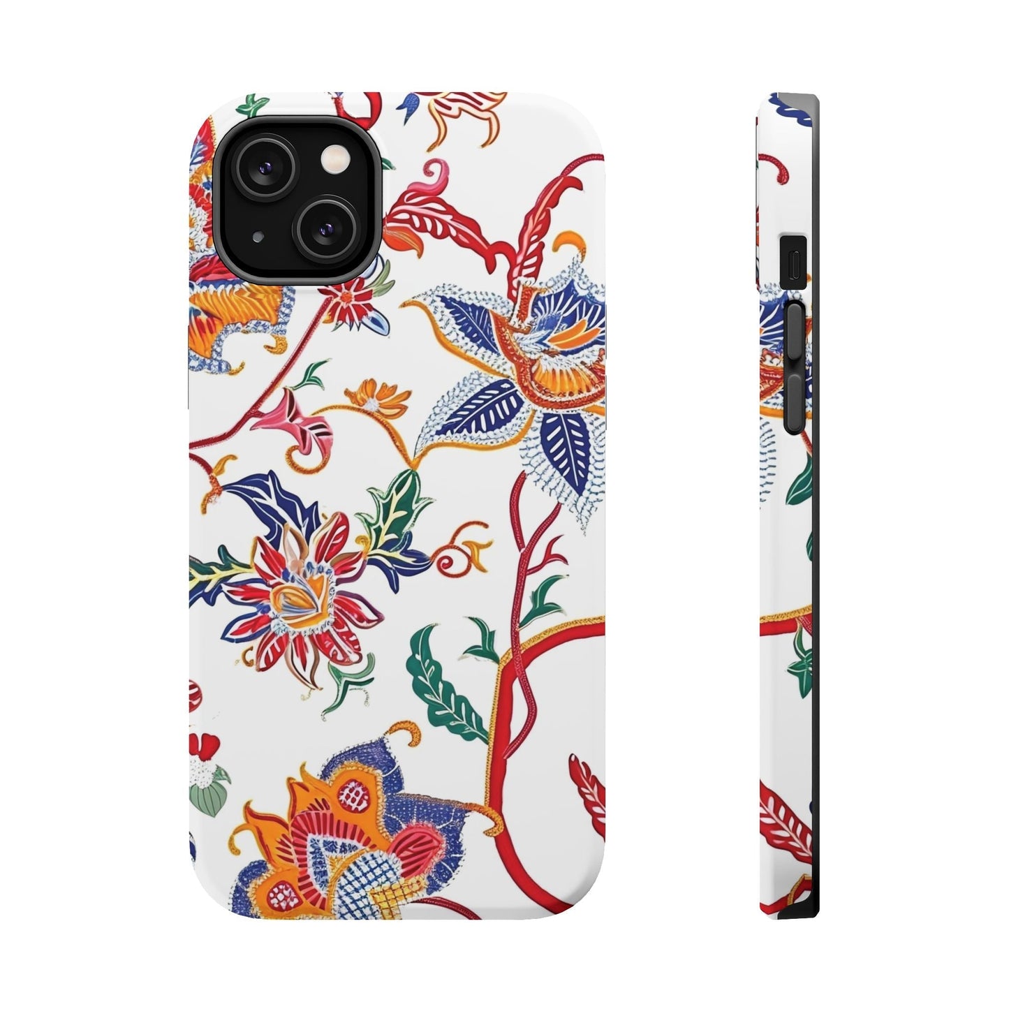 Floral Tile Magnetic Impact Phone Case - DIGITAL X