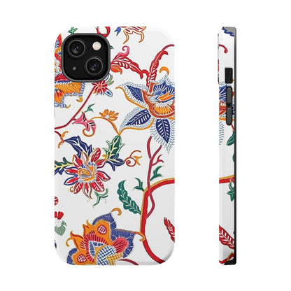 Floral Tile Magnetic Impact Phone Case - DIGITAL X