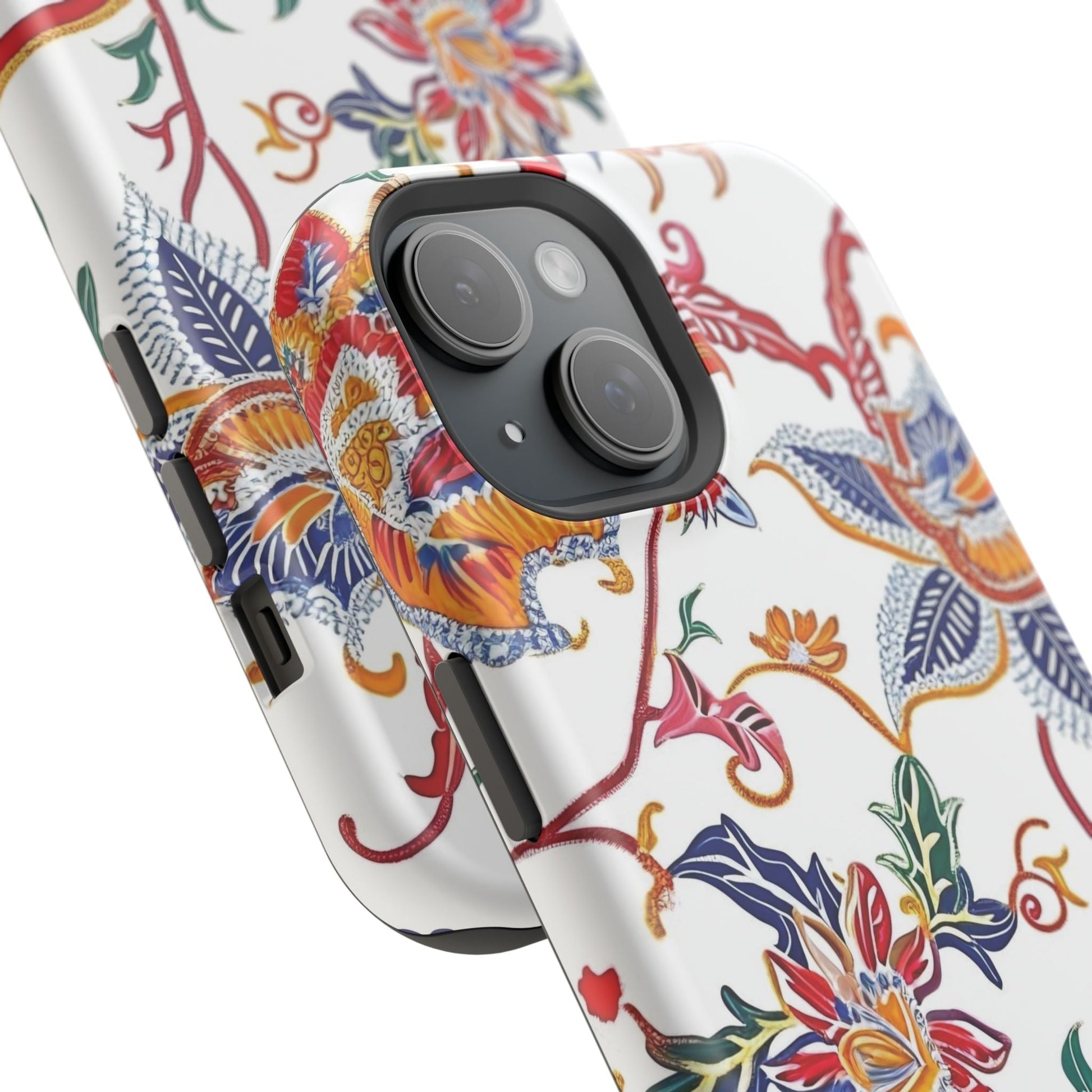 Floral Tile Magnetic Impact Phone Case - DIGITAL X