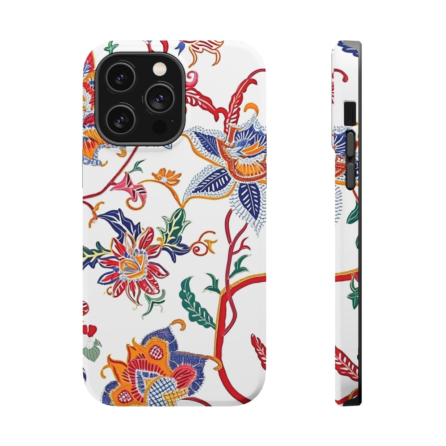 Floral Tile Magnetic Impact Phone Case - DIGITAL X
