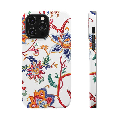 Floral Tile Magnetic Impact Phone Case - DIGITAL X