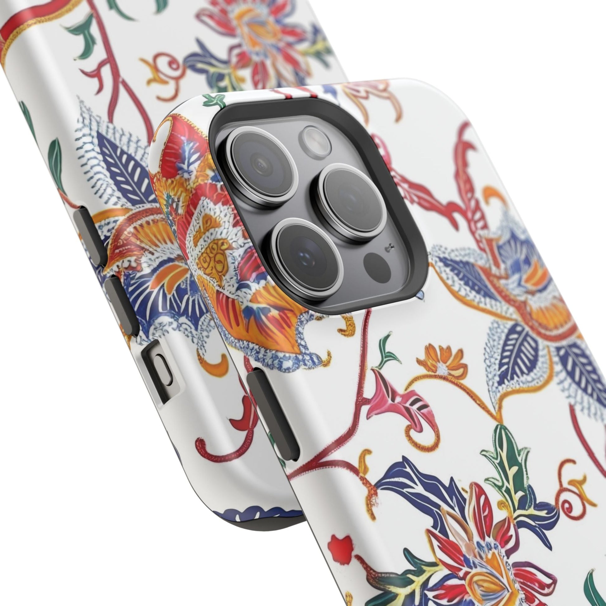 Floral Tile Magnetic Impact Phone Case - DIGITAL X
