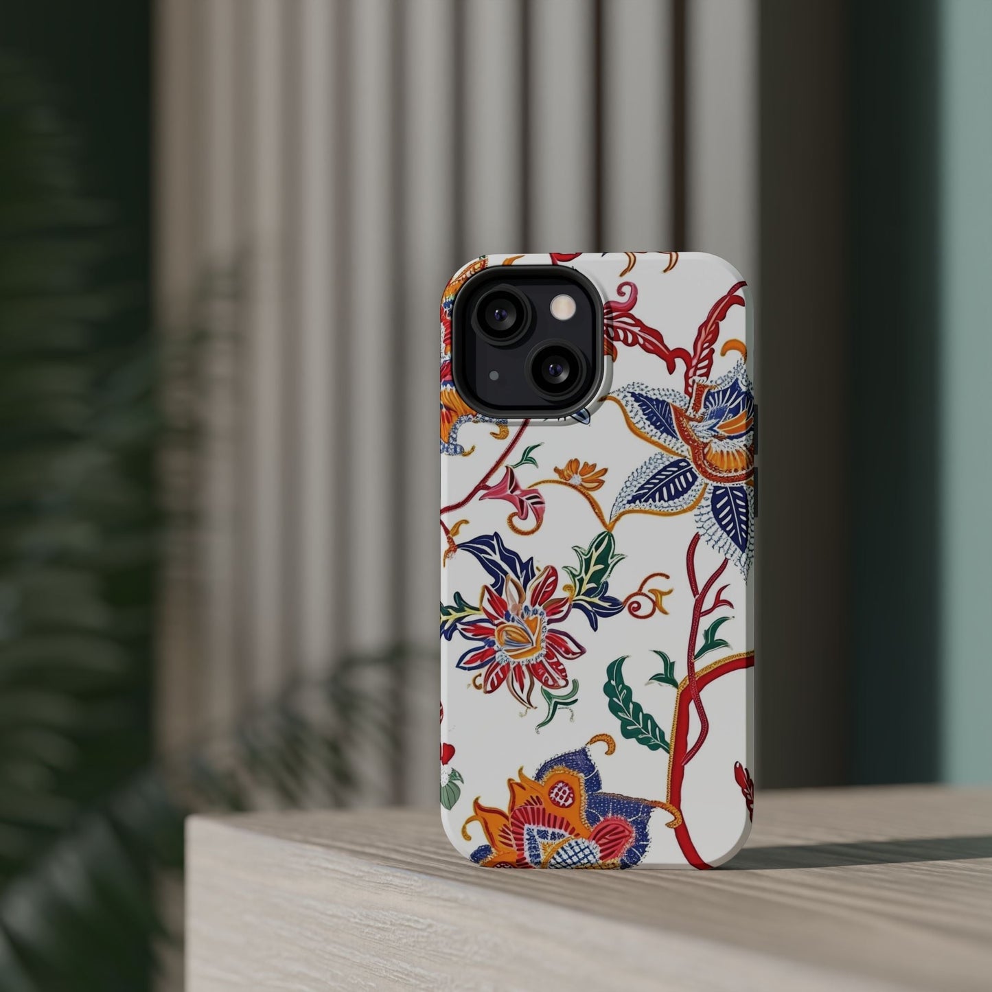 Floral Tile Magnetic Impact Phone Case - DIGITAL X
