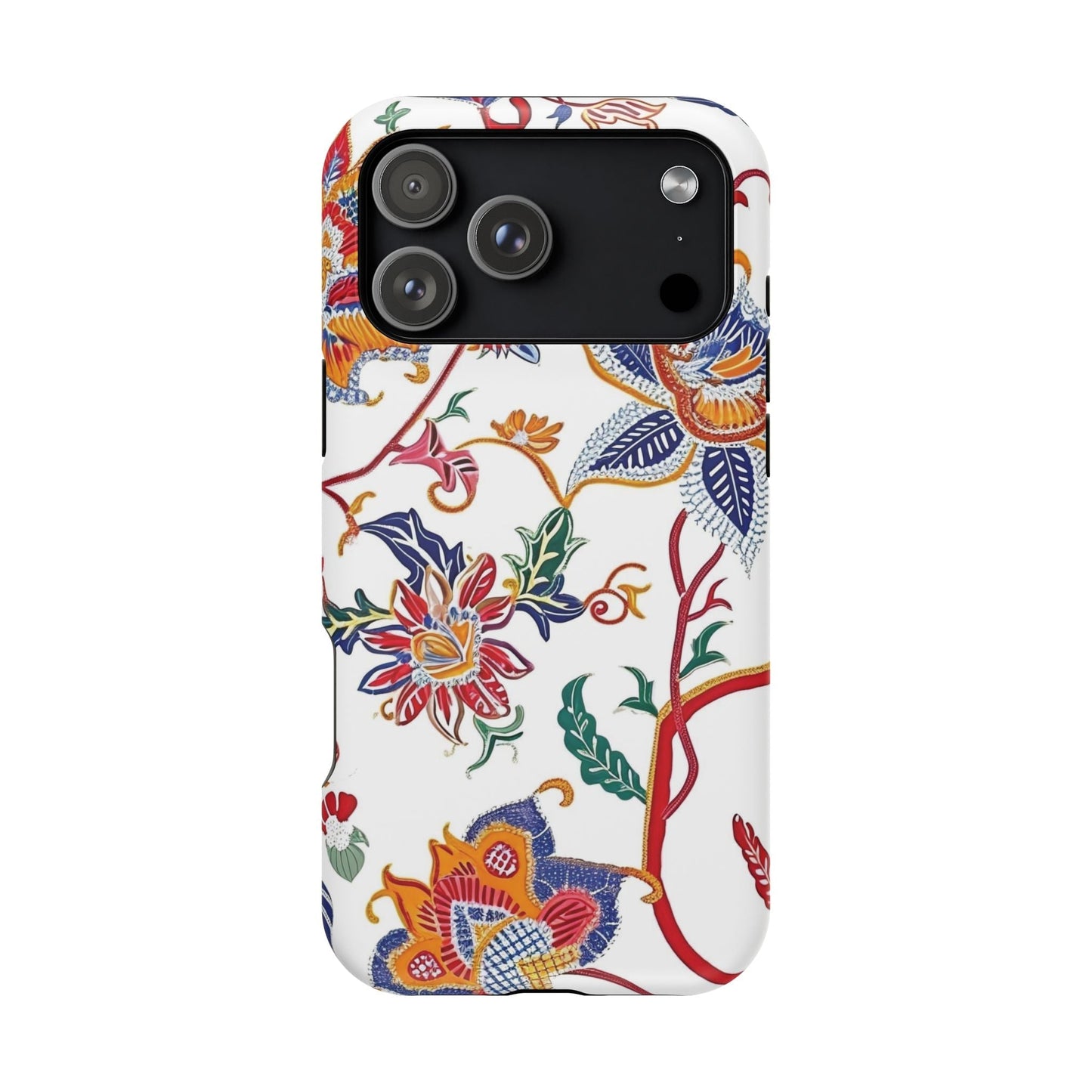 Floral Tile Magnetic Impact Phone Case - DIGITAL X
