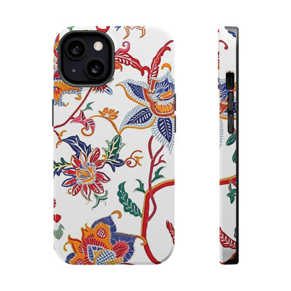 Floral Tile Magnetic Impact Phone Case - DIGITAL X