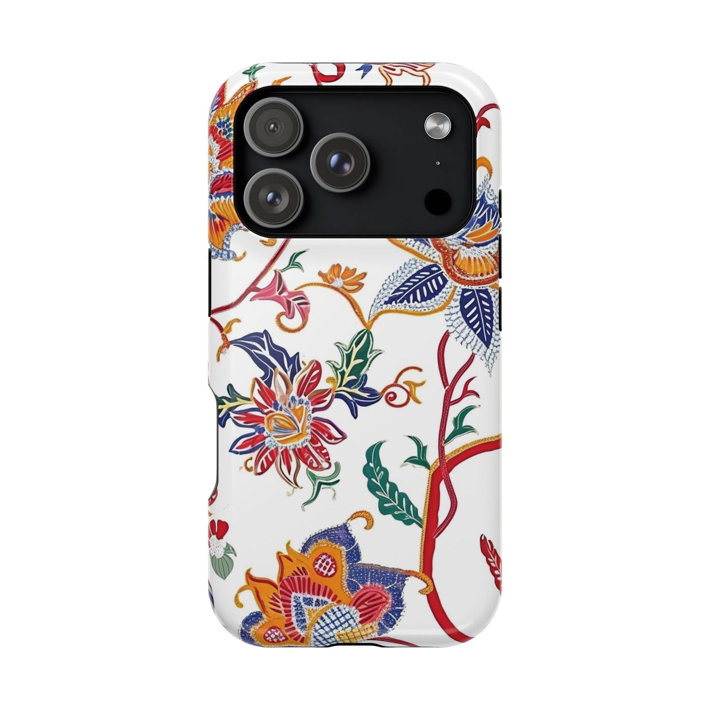 Floral Tile Magnetic Impact Phone Case - DIGITAL X