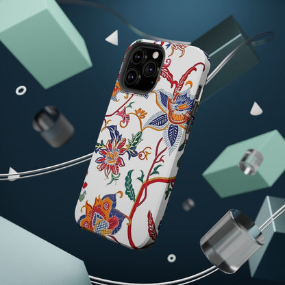 Floral Tile Magnetic Impact Phone Case - DIGITAL X