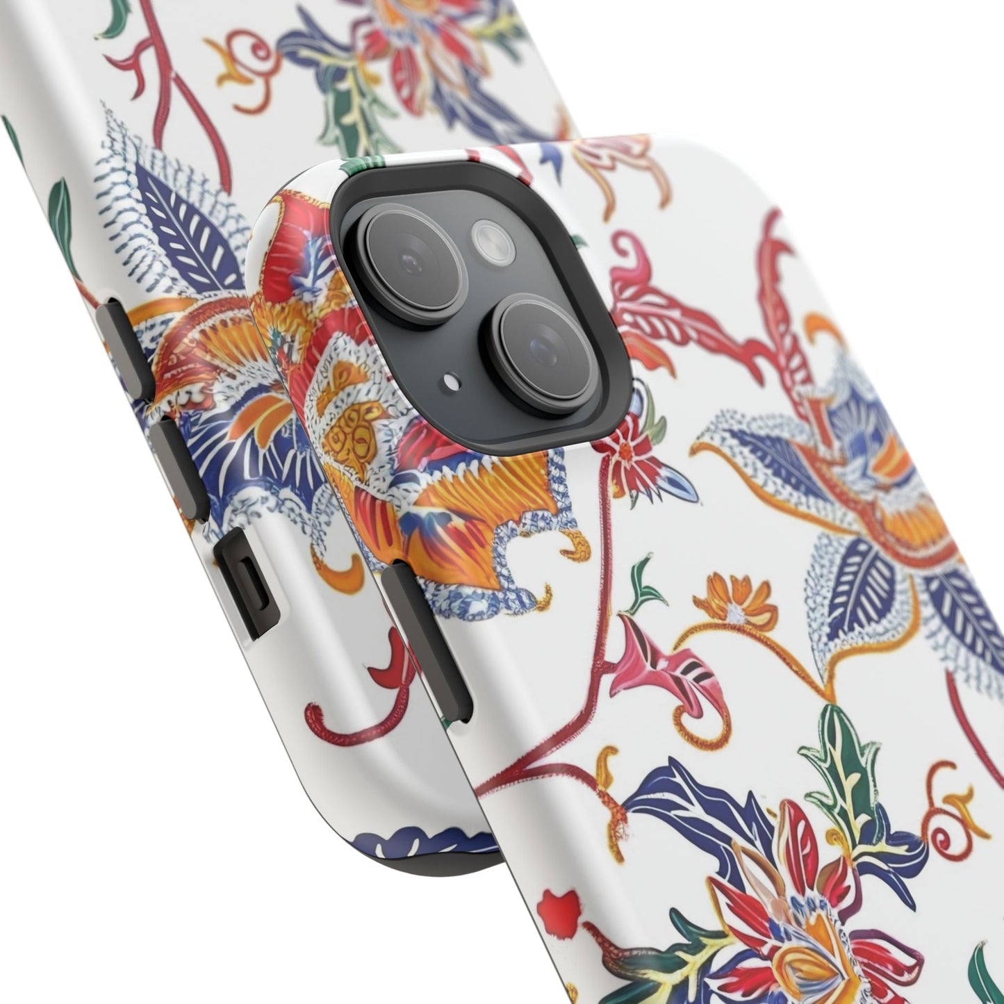 Floral Tile Magnetic Impact Phone Case - DIGITAL X