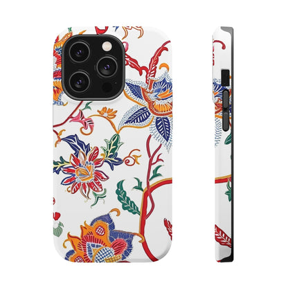 Floral Tile Magnetic Impact Phone Case - DIGITAL X