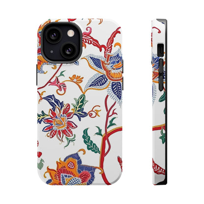 Floral Tile Magnetic Impact Phone Case - DIGITAL X