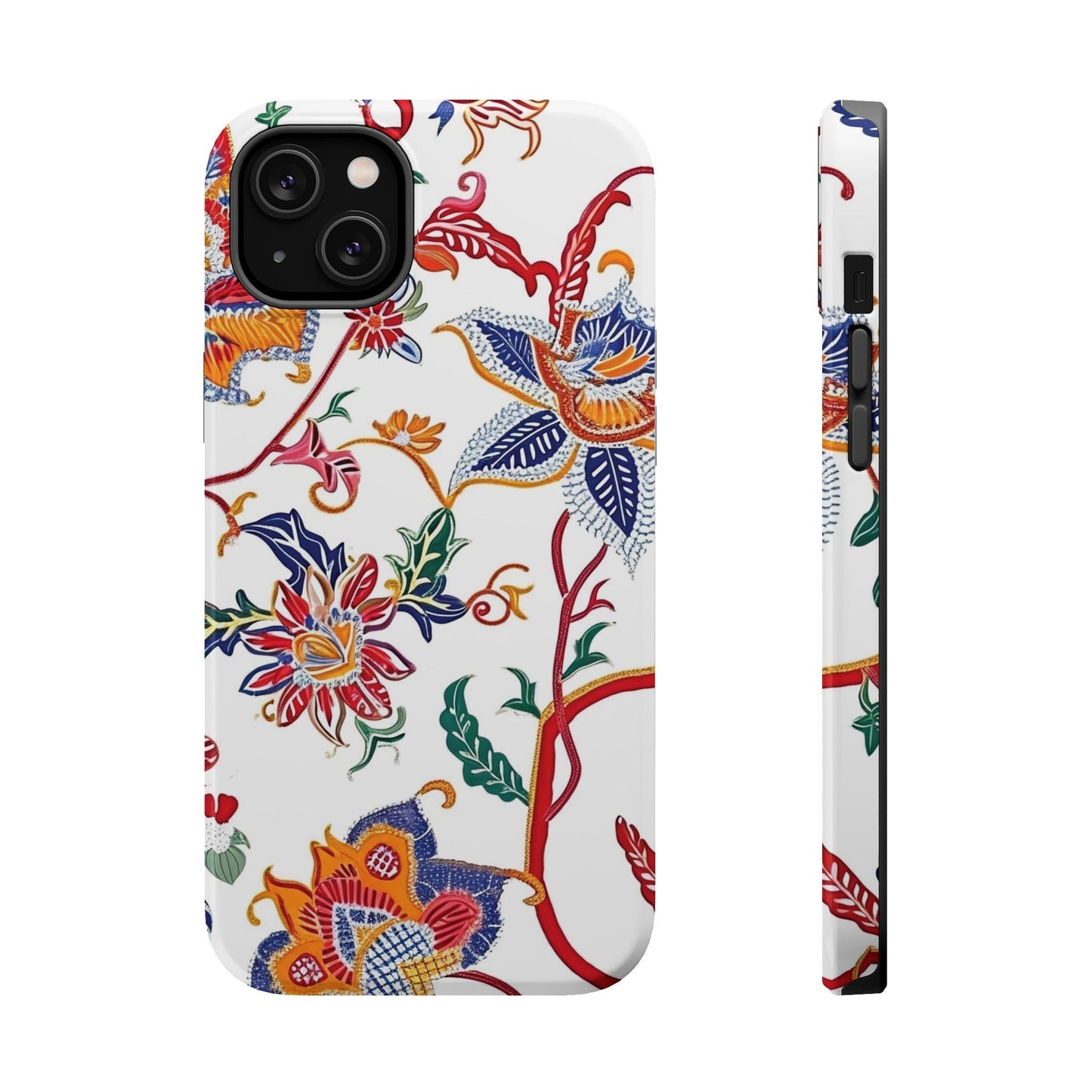 Floral Tile Magnetic Impact Phone Case - DIGITAL X