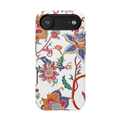 Floral Tile Magnetic Impact Phone Case - DIGITAL X