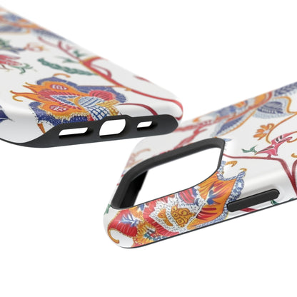 Floral Tile Magnetic Impact Phone Case - DIGITAL X