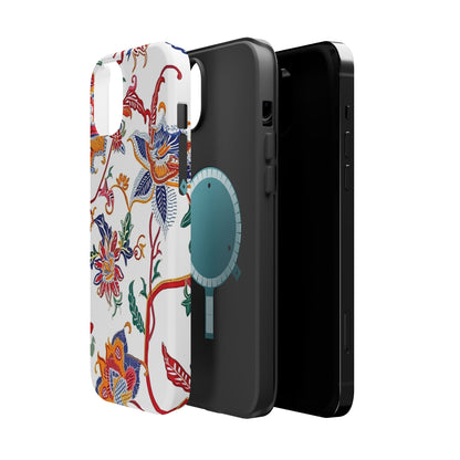 Floral Tile Magnetic Impact Phone Case - DIGITAL X