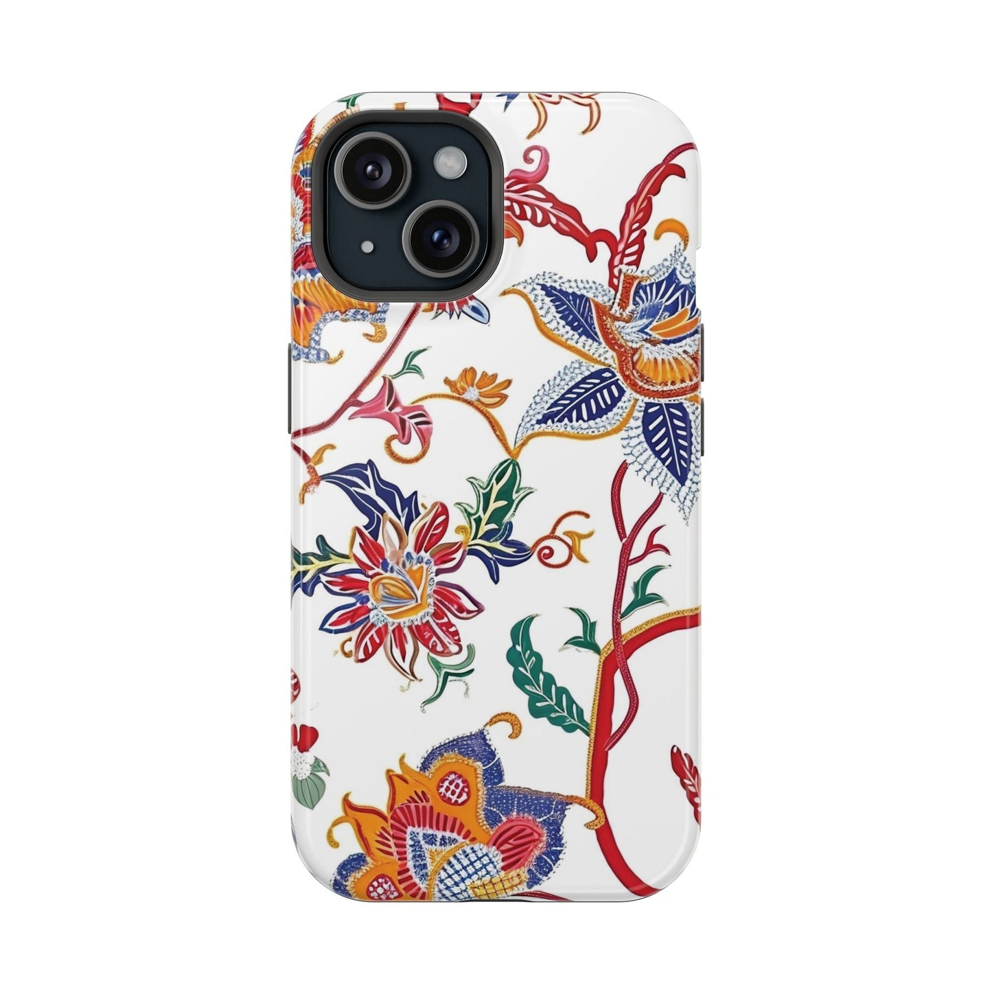 Floral Tile Magnetic Impact Phone Case - DIGITAL X