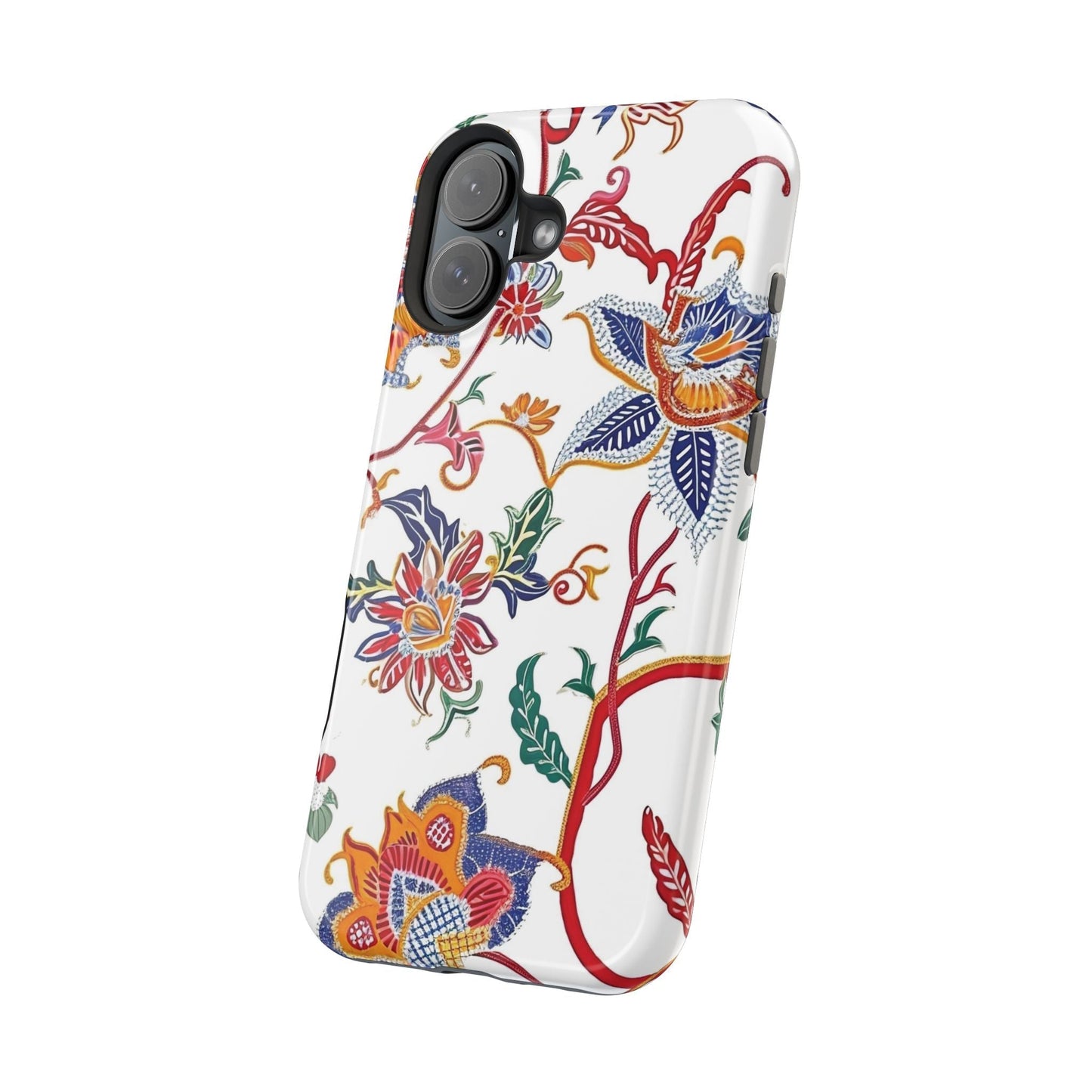Floral Tile Magnetic Impact Phone Case - DIGITAL X