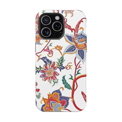 Floral Tile Magnetic Impact Phone Case - DIGITAL X