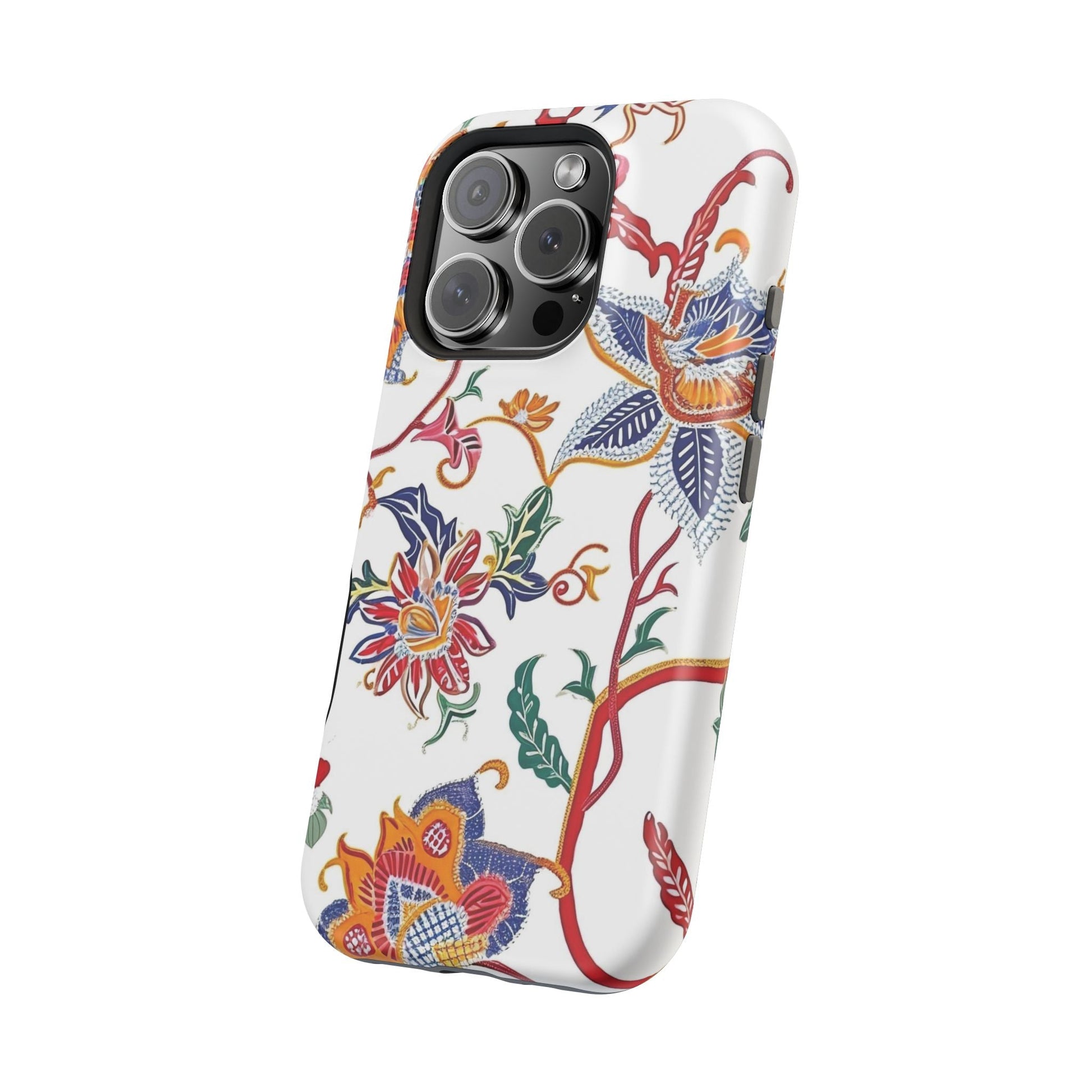 Floral Tile Magnetic Impact Phone Case - DIGITAL X