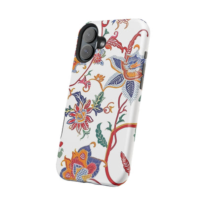 Floral Tile Magnetic Impact Phone Case - DIGITAL X