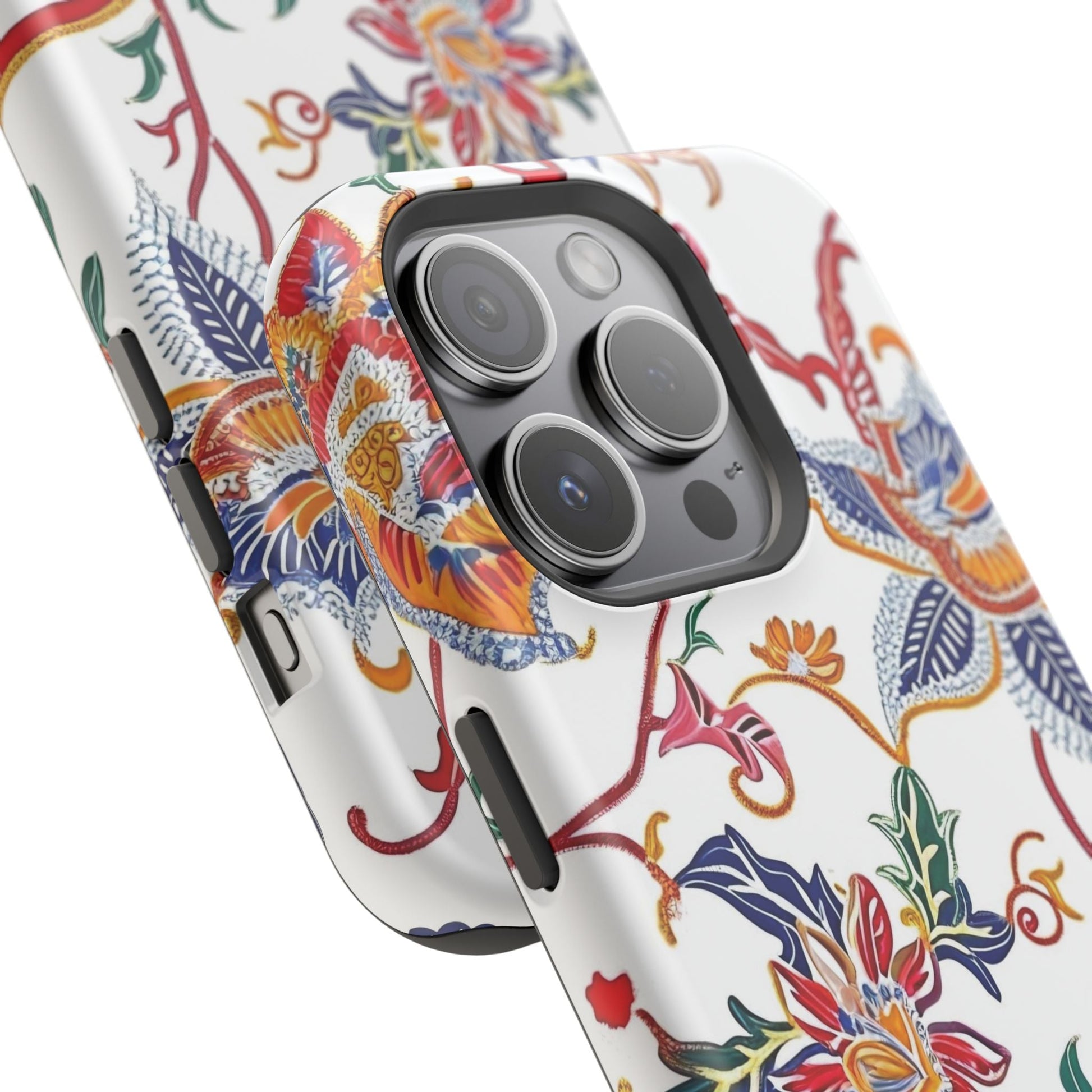 Floral Tile Magnetic Impact Phone Case - DIGITAL X