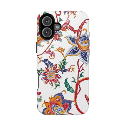Floral Tile Magnetic Impact Phone Case - DIGITAL X