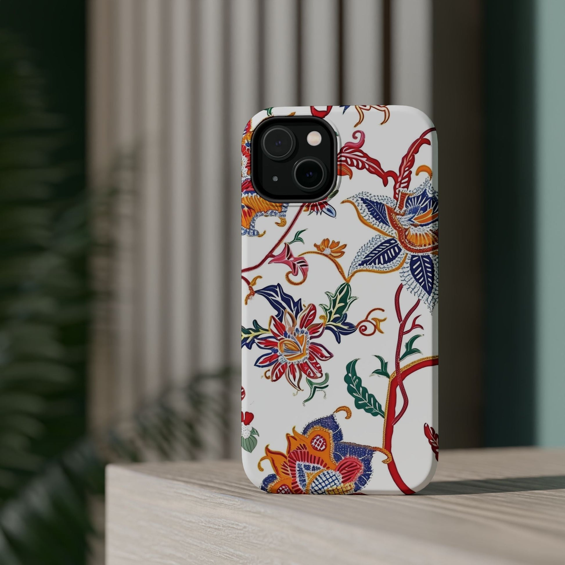 Floral Tile Magnetic Impact Phone Case - DIGITAL X