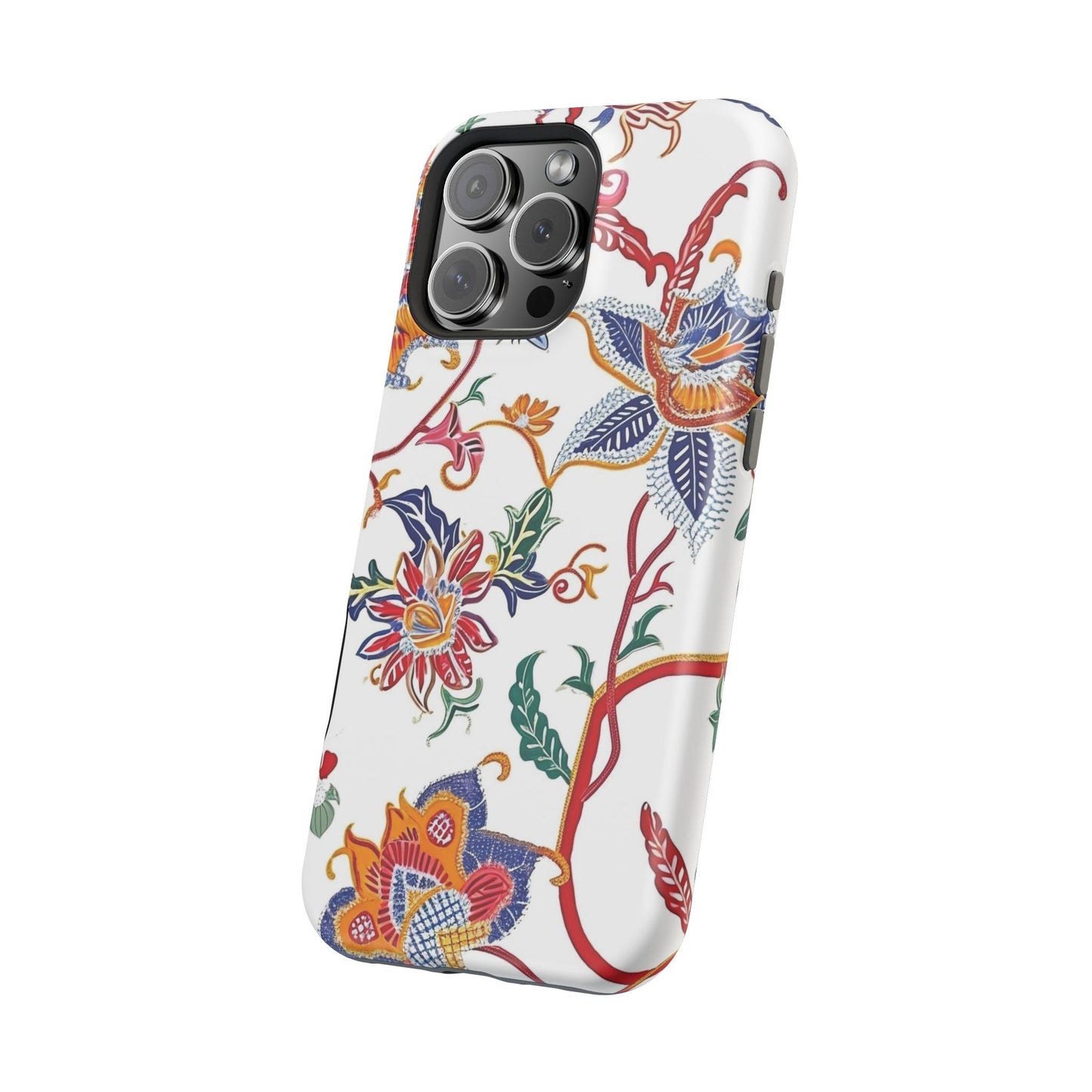 Floral Tile Magnetic Impact Phone Case - DIGITAL X