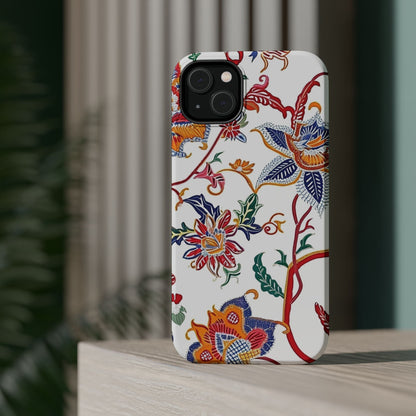 Floral Tile Magnetic Impact Phone Case - DIGITAL X