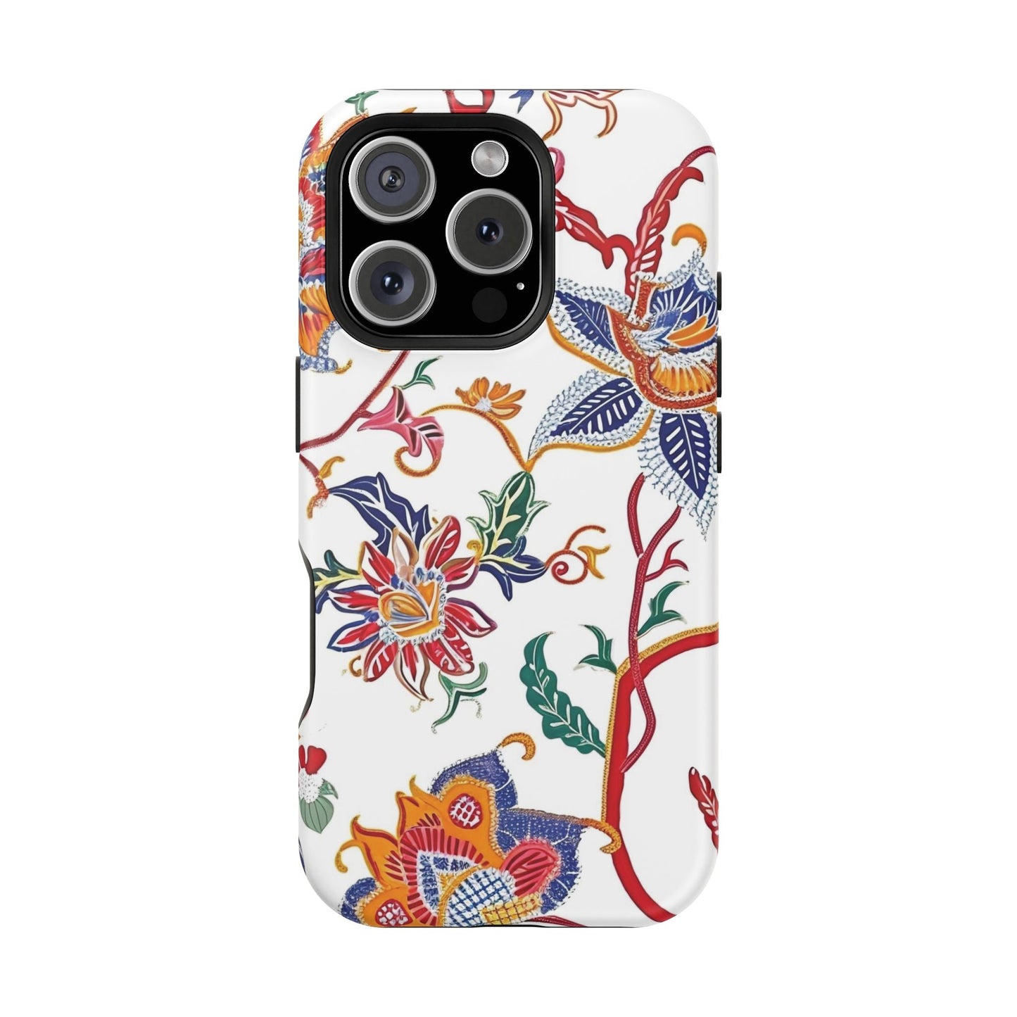 Floral Tile Magnetic Impact Phone Case - DIGITAL X