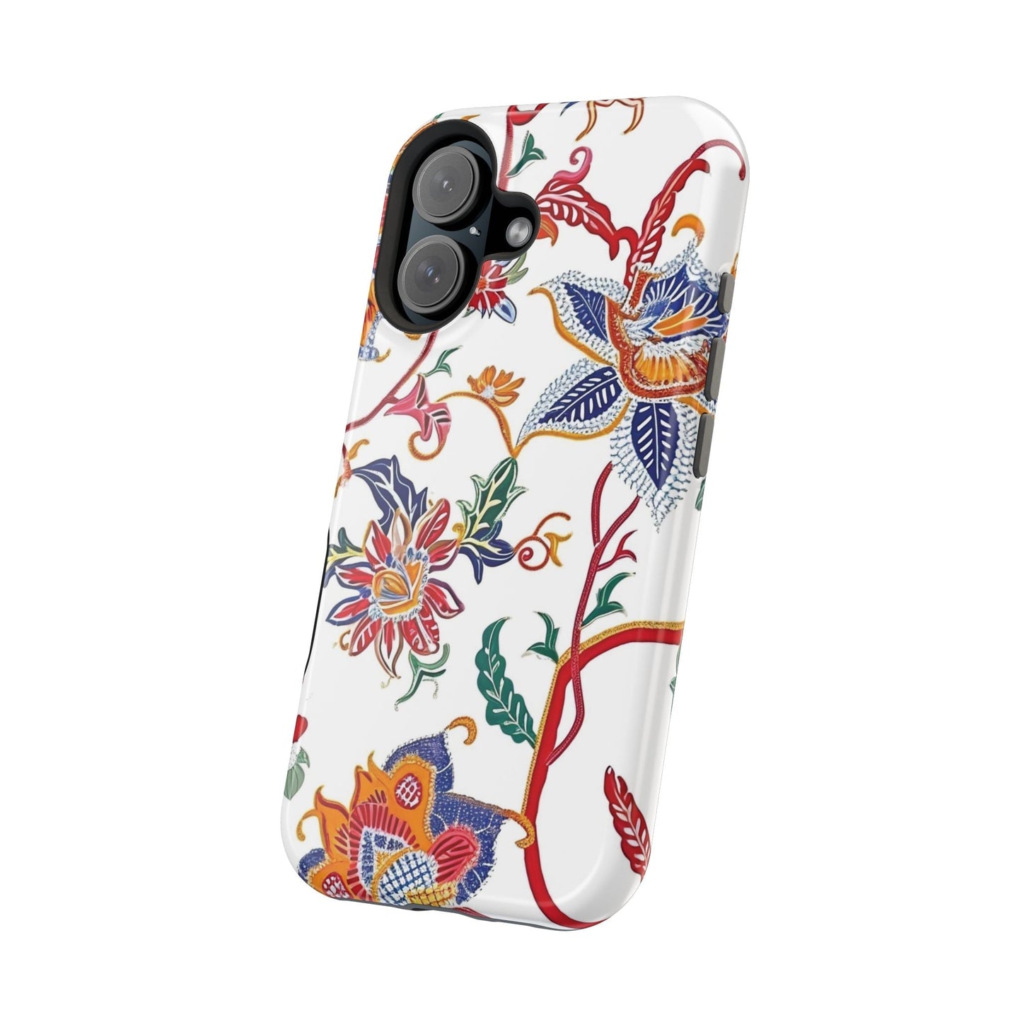 Floral Tile Magnetic Impact Phone Case - DIGITAL X