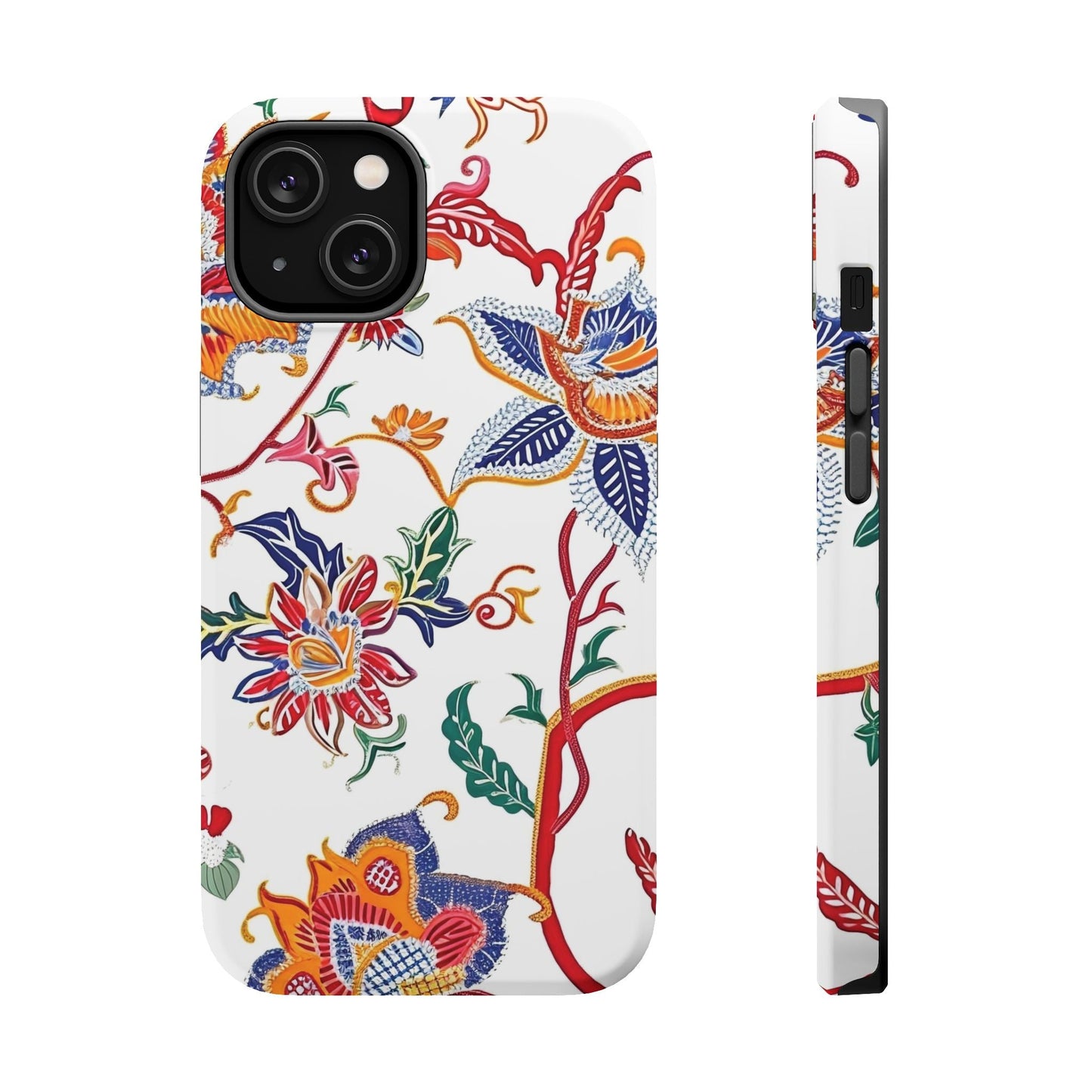 Floral Tile Magnetic Impact Phone Case - DIGITAL X