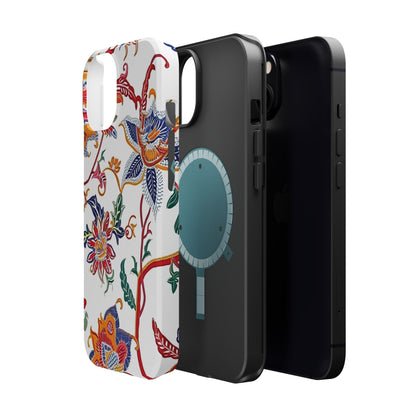 Floral Tile Magnetic Impact Phone Case - DIGITAL X