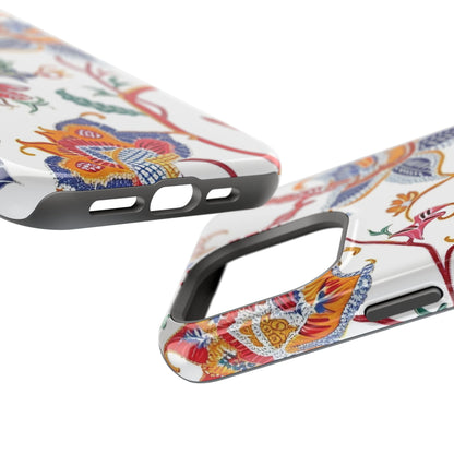 Floral Tile Magnetic Impact Phone Case - DIGITAL X