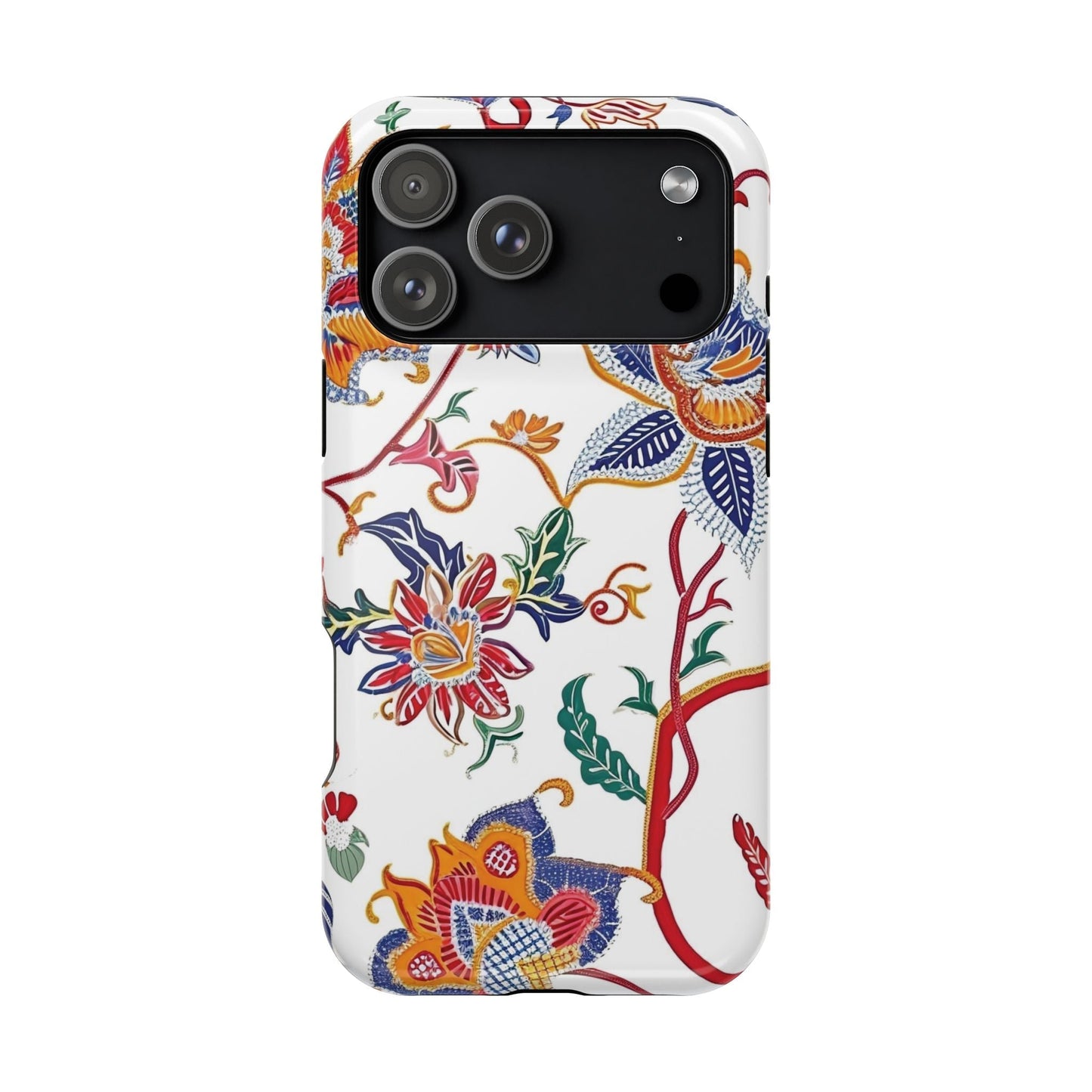 Floral Tile Magnetic Impact Phone Case - DIGITAL X