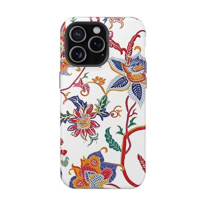 Floral Tile Magnetic Impact Phone Case - DIGITAL X