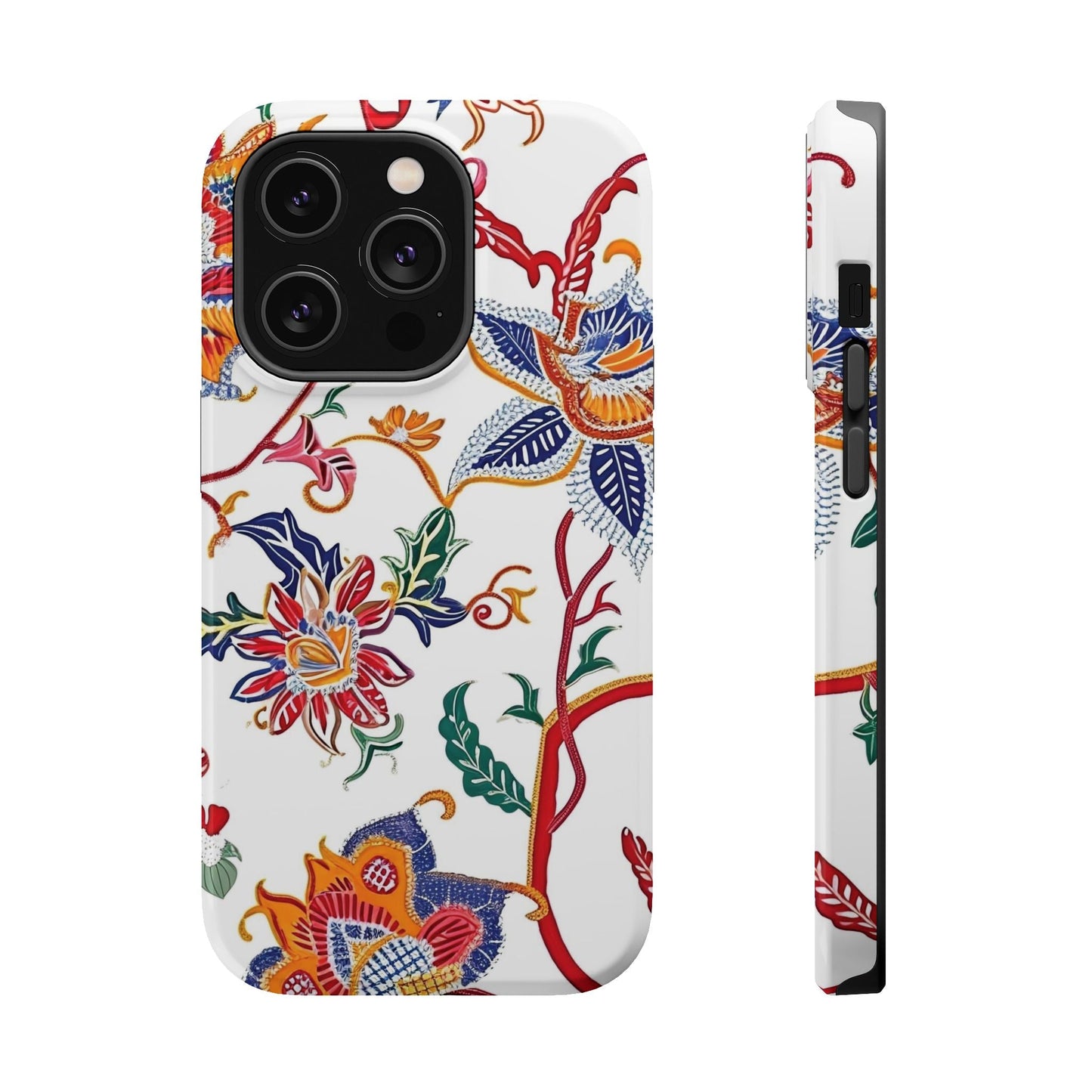 Floral Tile Magnetic Impact Phone Case - DIGITAL X
