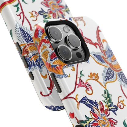 Floral Tile Magnetic Impact Phone Case - DIGITAL X
